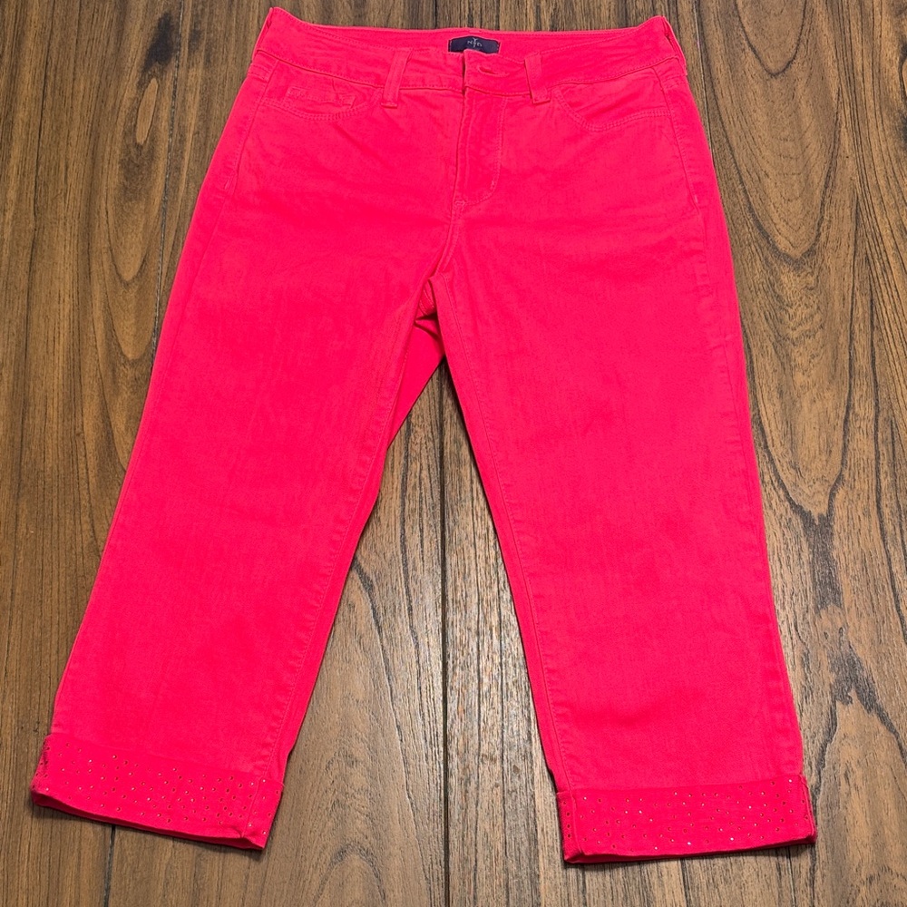 NYDJ‎ Women’s Hot Pink Cropped Pants Size 4P